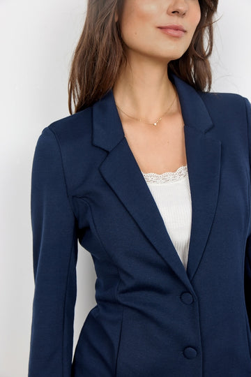 Basic Blazer in dunkelblau