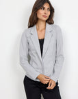 Basic Blazer in hellgrau