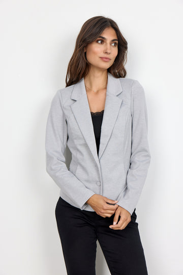 Basic Blazer in hellgrau