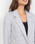 Basic Blazer in hellgrau