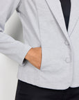 Basic Blazer in hellgrau