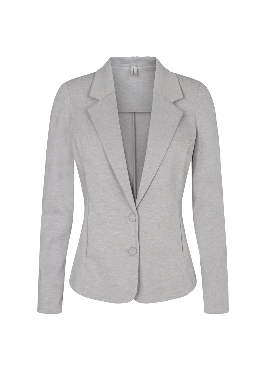 Basic Blazer in hellgrau
