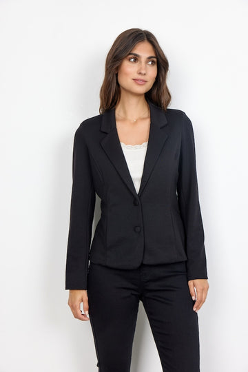Basic Blazer in schwarz