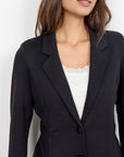 Basic Blazer in schwarz