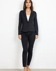 Basic Blazer in schwarz
