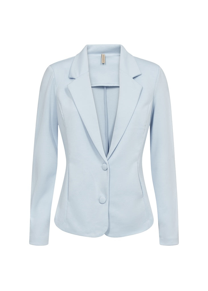 Basic Blazer in hellblau