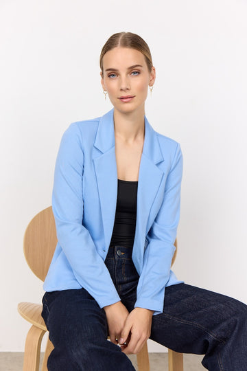 Basic Blazer in hellblau