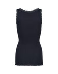 * Ripptop mit Spitze in navy