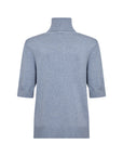 Leichter Pullover mit Rollkragen in Hellblau