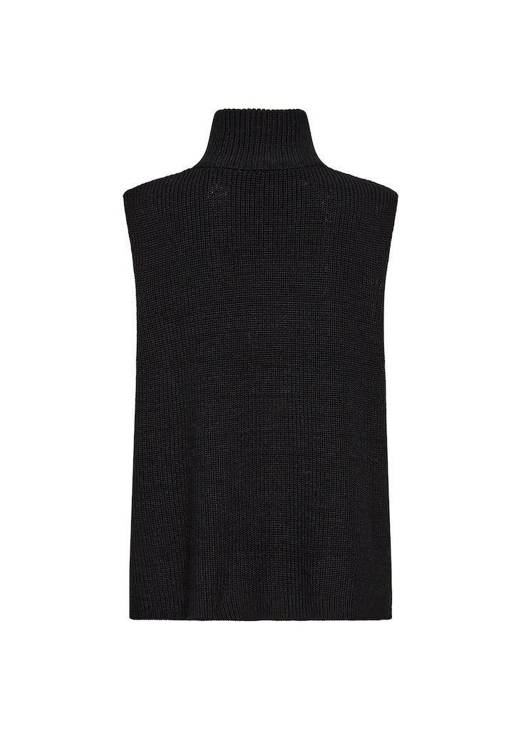 Pullunder mit Reißverschluss in Schwarz