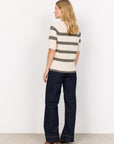 Gestreiftes Pullovershirt in Khaki