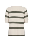 Gestreiftes Pullovershirt in Khaki