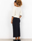Sommerstrick Shirt mit schwarzem Bund