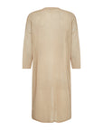 feiner Cardigan in lang in Sand