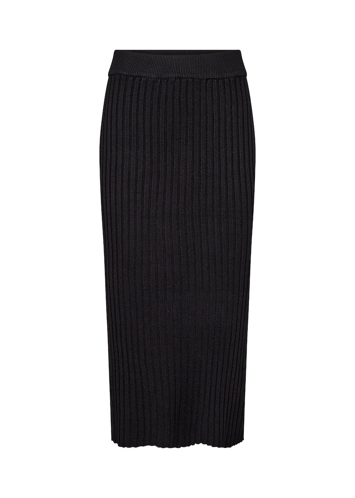 Strick-Rock in Schwarz