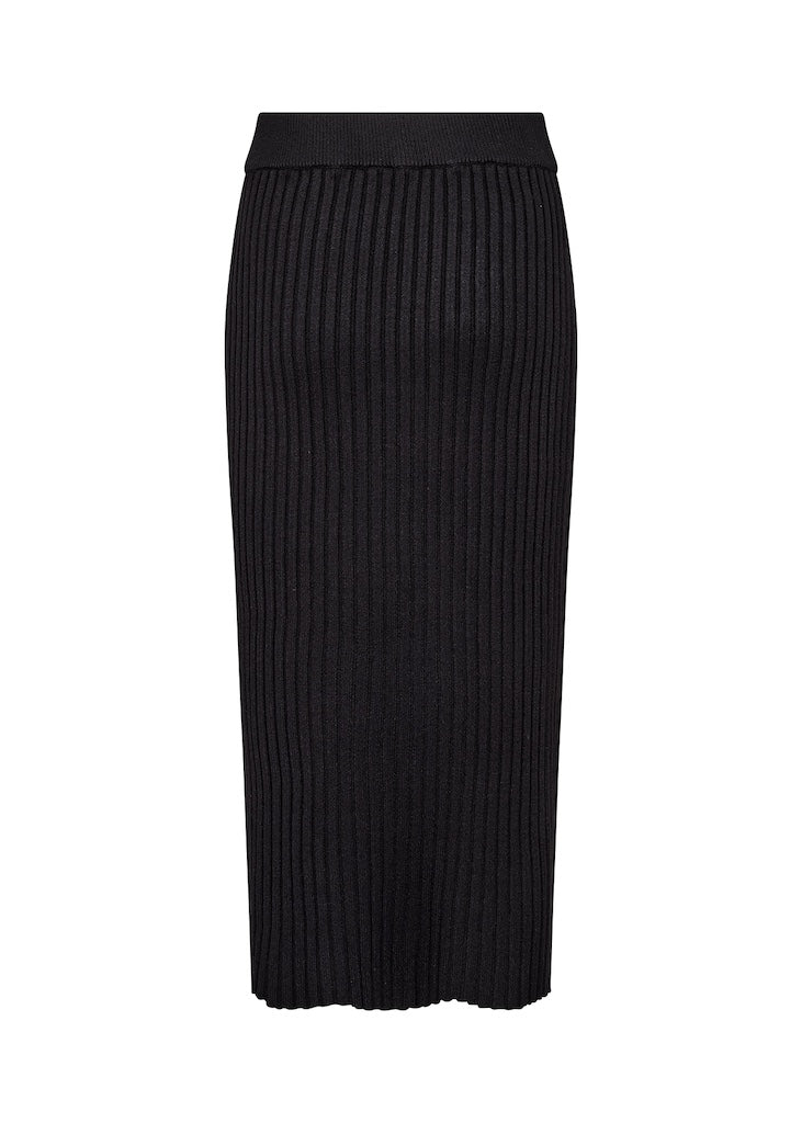 Strick-Rock in Schwarz