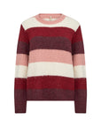 Kuschelpullover mit breiten Streifen