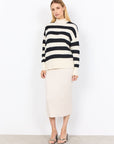 Gestreifter Kuschelpullover