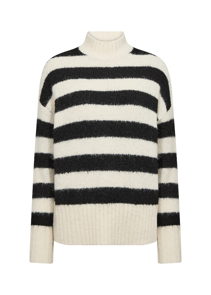 Gestreifter Kuschelpullover