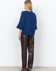 Pullover mit mittellangen Ärmeln in Navy
