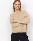 Kuschel Cardigan in Creme