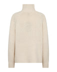 Pullover mit hohem Kragen in Sand