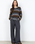 Pullover mit elegantem Streifenmuster