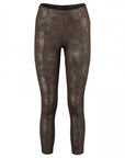 Lederimitatleggings in Schlangenoptik