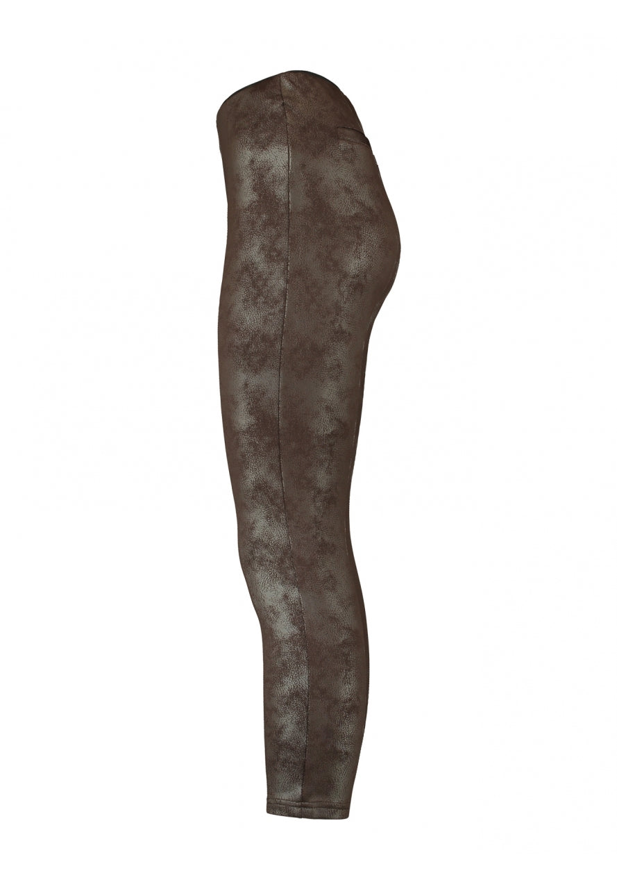 Lederimitatleggings in Schlangenoptik
