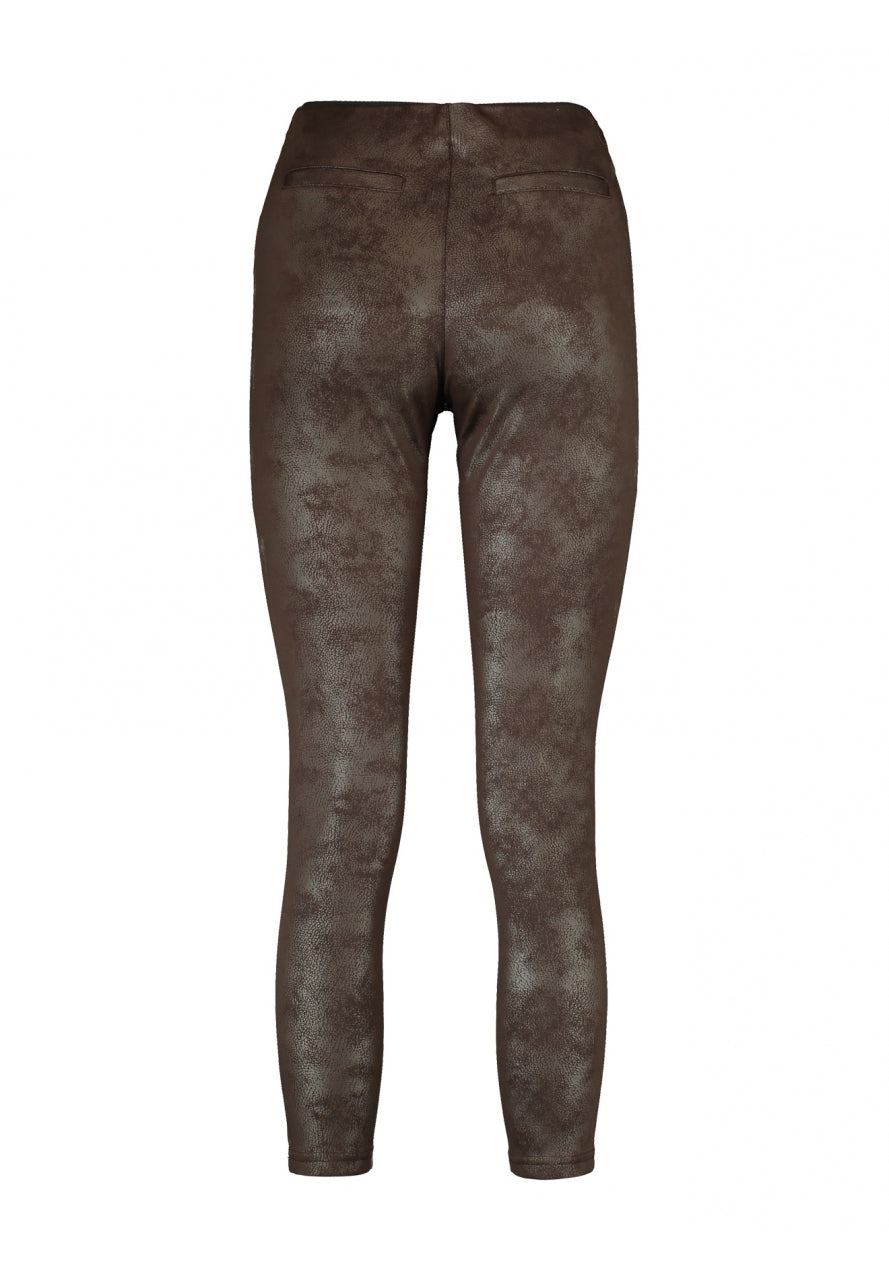 Lederimitatleggings in Schlangenoptik