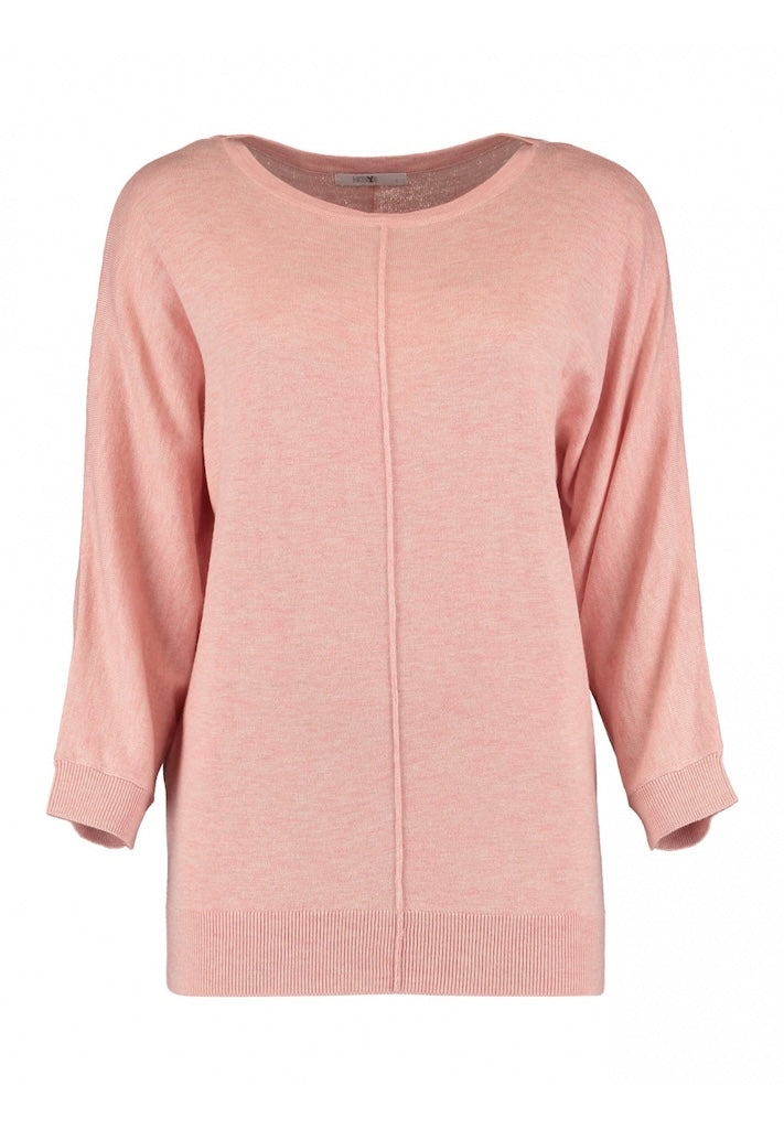 Kuscheliger Longpullover in Rosa