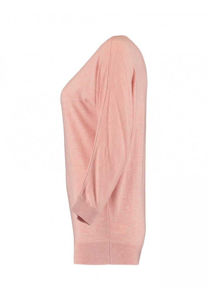 Kuscheliger Longpullover in Rosa