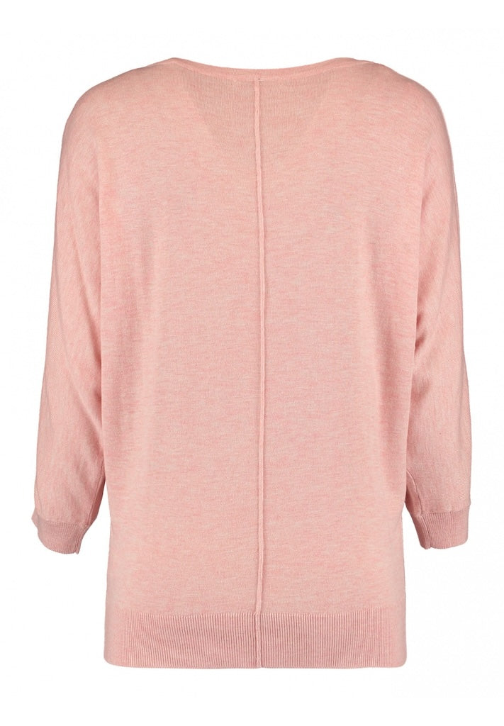 Kuscheliger Longpullover in Rosa