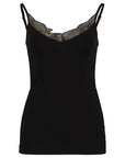Spitzentop in Schwarz