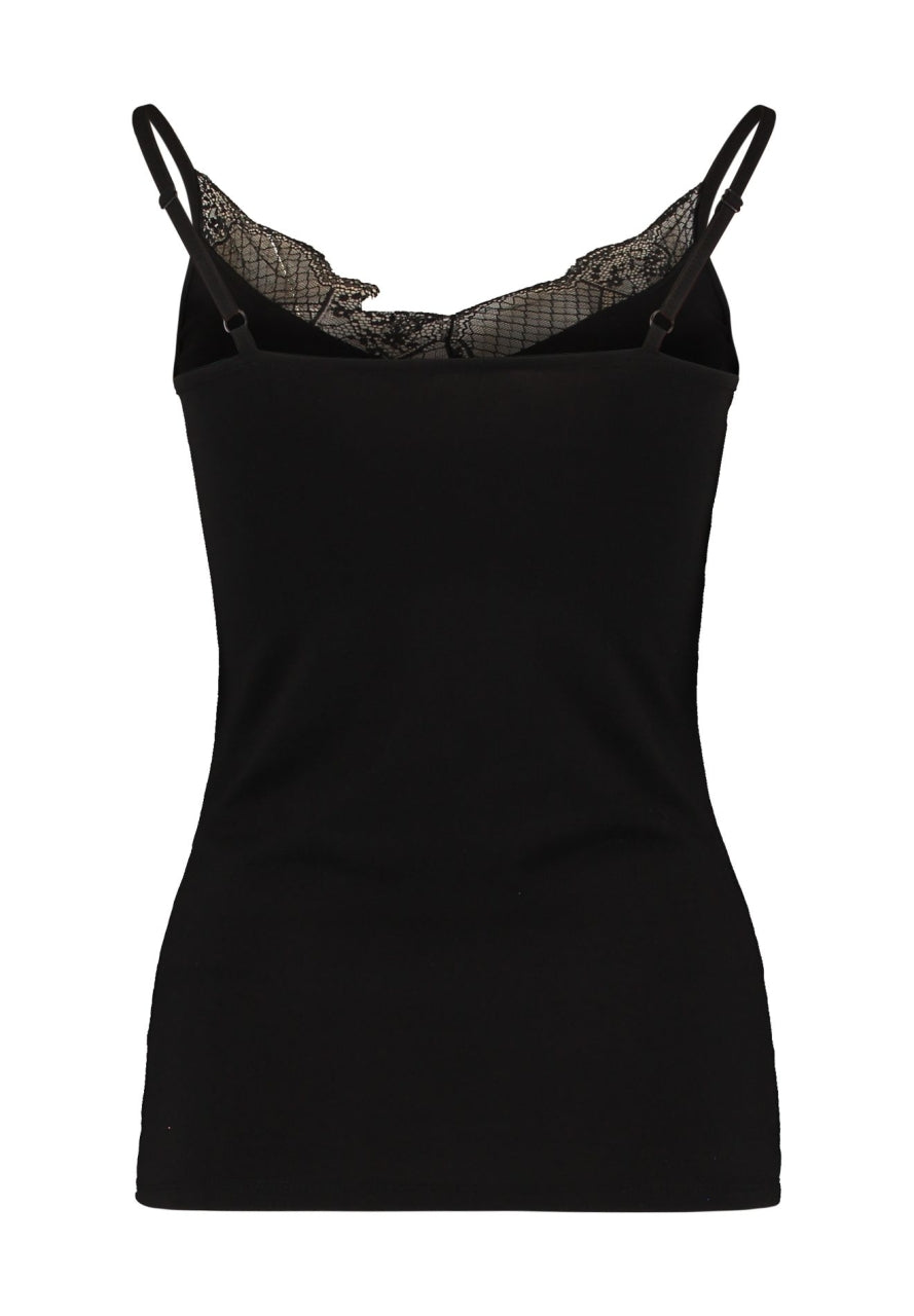 Spitzentop in Schwarz