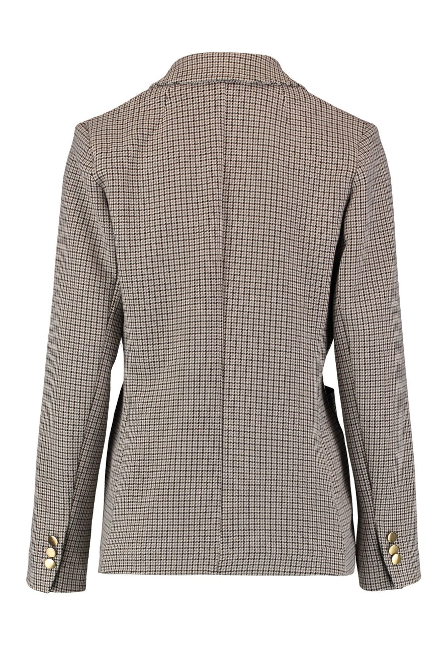 Edler Blazer mit Hahnentritt-Muster