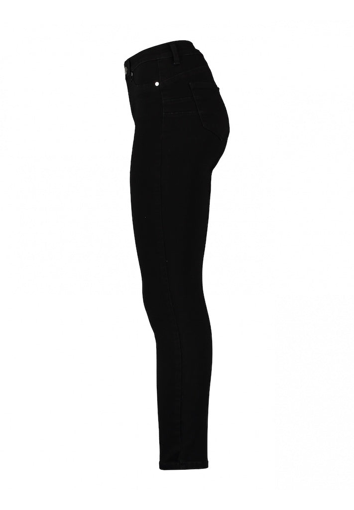 Basic Stretch-Jeans in Schwarz NOOS