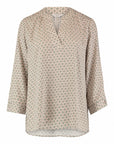 Viskose Bluse mit Rautenprint