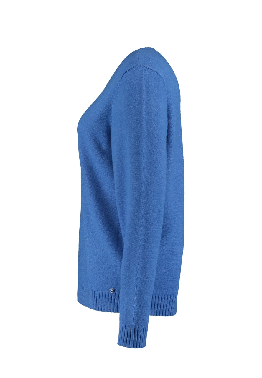 Plus Size Pullover in Blau
