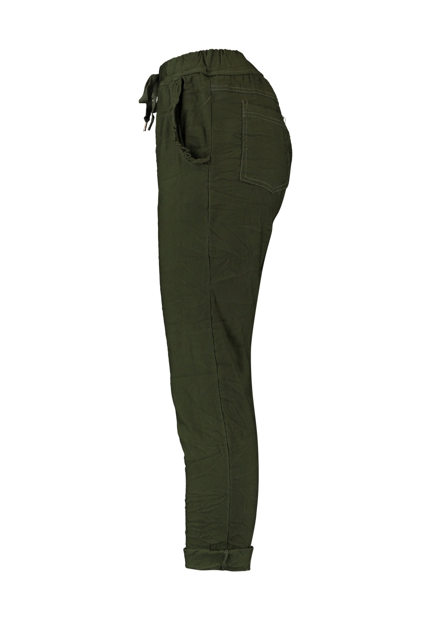 Joggpants mit Rüschentaschen in zwei Farben