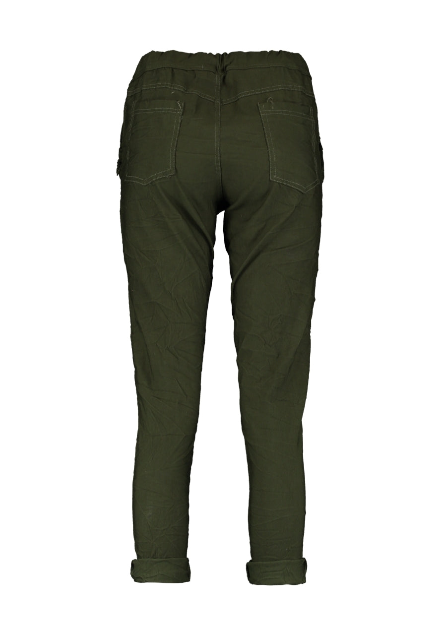 Joggpants mit Rüschentaschen in zwei Farben