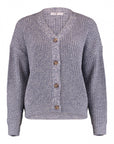 Kuscheliger Cardigan in blau-meliert