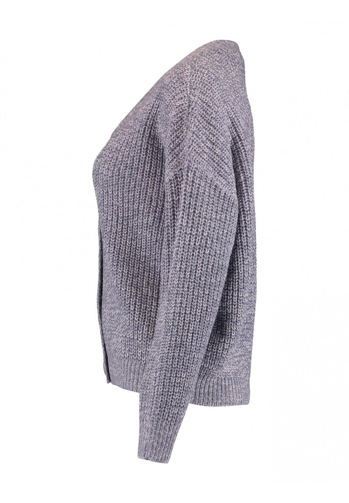 Kuscheliger Cardigan in blau-meliert