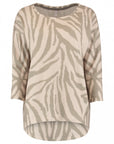 Plus Size Zebraprint Pullover