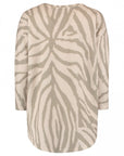 Plus Size Zebraprint Pullover