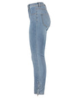 Helle Jeanshose mit Reißverschlüssen