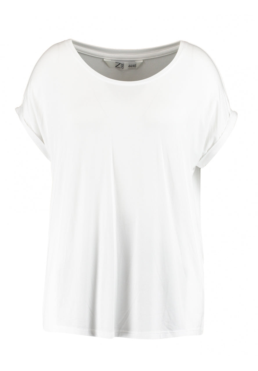 Plus Size Basic T-Shirt in Weiß