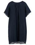 Leichtes Kleid in Navy PLUS SIZE