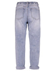 Stretch Mom Jeans in hellblau