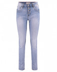 Jeans mit schicker Knopfleiste